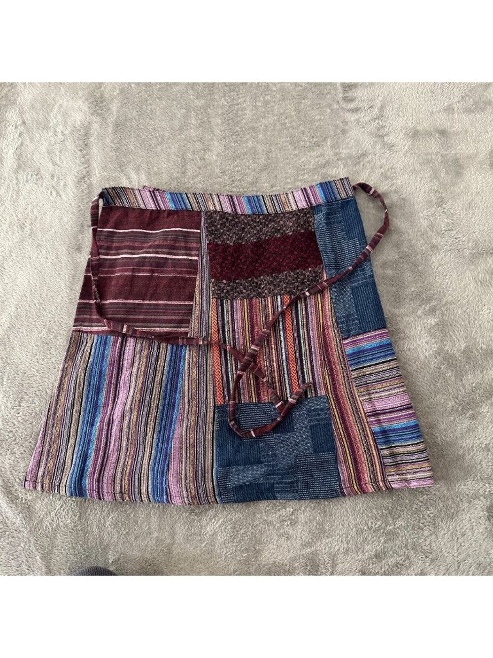NWT Natural Life Patchwork Wrap Skirt Women's size XS S